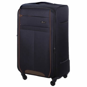 Bardzo duża lekka miękka walizka XL STL1311 brązowy