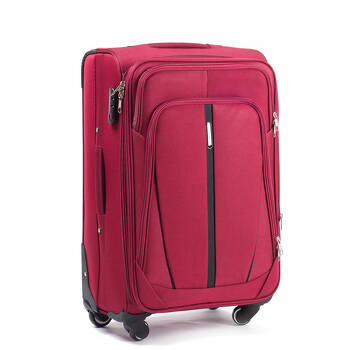 Średnia miękka walizka 60L 1706(4) M red