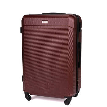 Średnia walizka 55 litrów twarda M STL945 brązowy