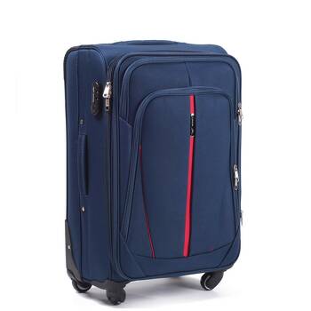 Średnia miękka walizka M 1706(4) blue