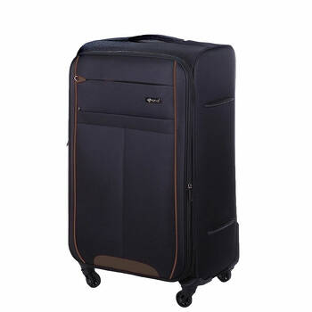 Średnia miękka lekka walizka M STL1311 brązowy
