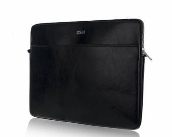 Skórzany pokrowiec na laptopa SA24A czarny