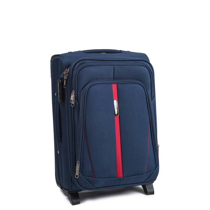 Podręczna mała walizka miękka S 1706(2) blue