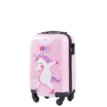 Mała walizka kabinowa dziecięca UNICORN 25L różowa