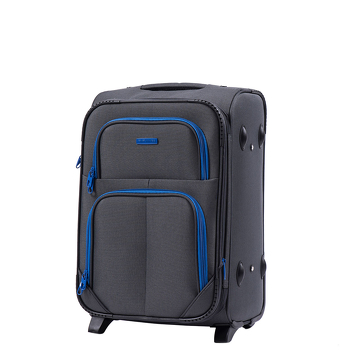 Mała walizka kabinowa 40L miękka 214(2) szary