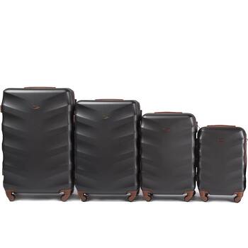 Zestaw 4 twarde walizki ALBATROSS 402-4 black