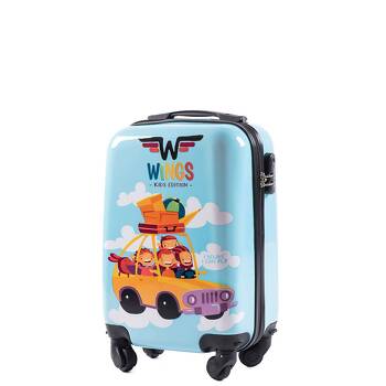 Mała walizka kabinowa dziecięca CAR 25L niebieska
