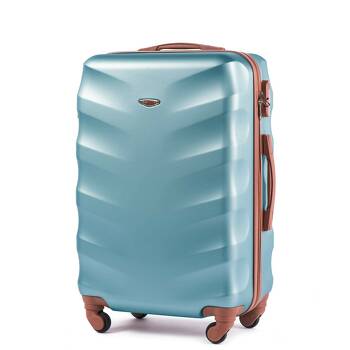 Średnia walizka twarda M ALBATROSS 402 silver blue