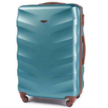 Duża walizka twarda L ALBATROSS 402 silver blue