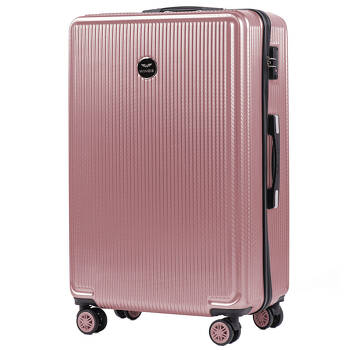 Duża walizka twarda 83L z policarbonu PC565 różowy