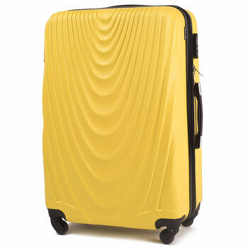 Duża walizka 95L twarda L 304 żółty