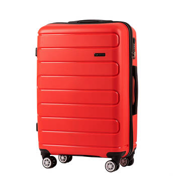 Średnia walizka twarda 69L z polipropylenu Q181 M red