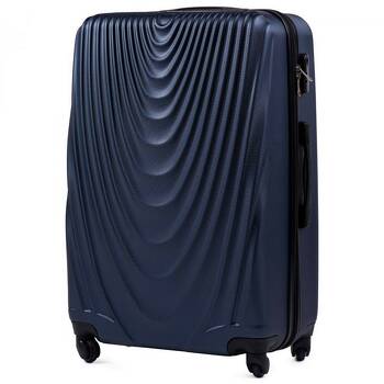 Duża walizka 95L twarda L 304 niebieski