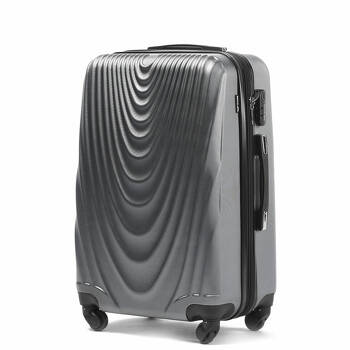 Średnia walizka 66L twarda M 304 srebrny