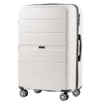 Duża walizka twarda z polipropylenu PP05 white