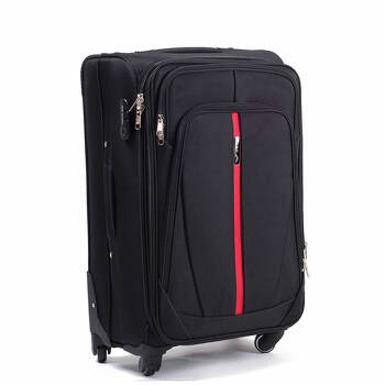 Średnia miękka walizka 60L 1706(4) M black