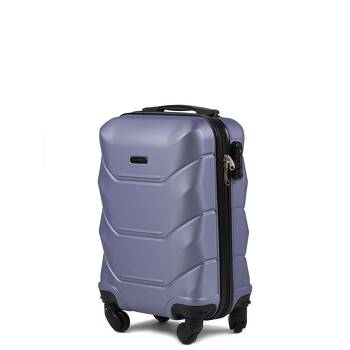 Niewielka kabinowa walizka 26L twarda XS 147 XS srebrno purpurowy