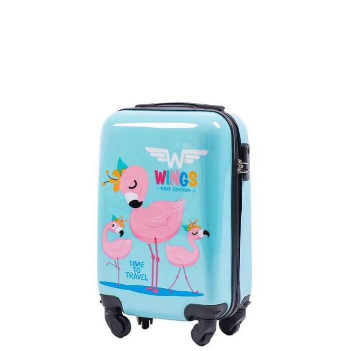Mała walizka kabinowa dziecięca FLAMING 25L niebieska